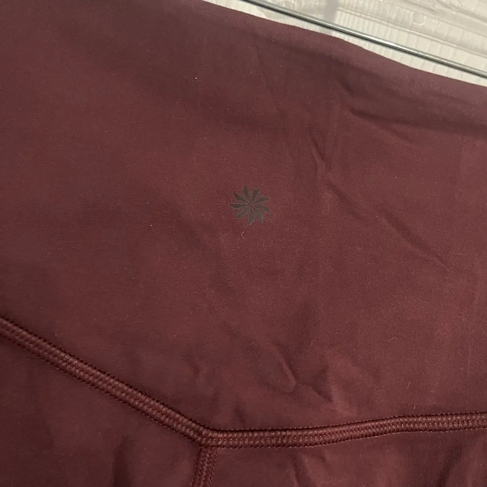 Athleta Inclination Moto Tight in Powervita, Antique Burgundy Small - Image 8