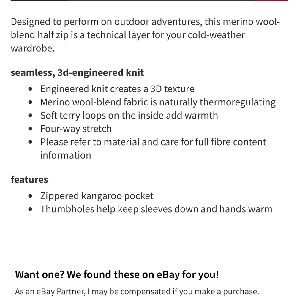 576. Lululemon Engineered Warmth Half Zip size 6 in white opal - Image 9