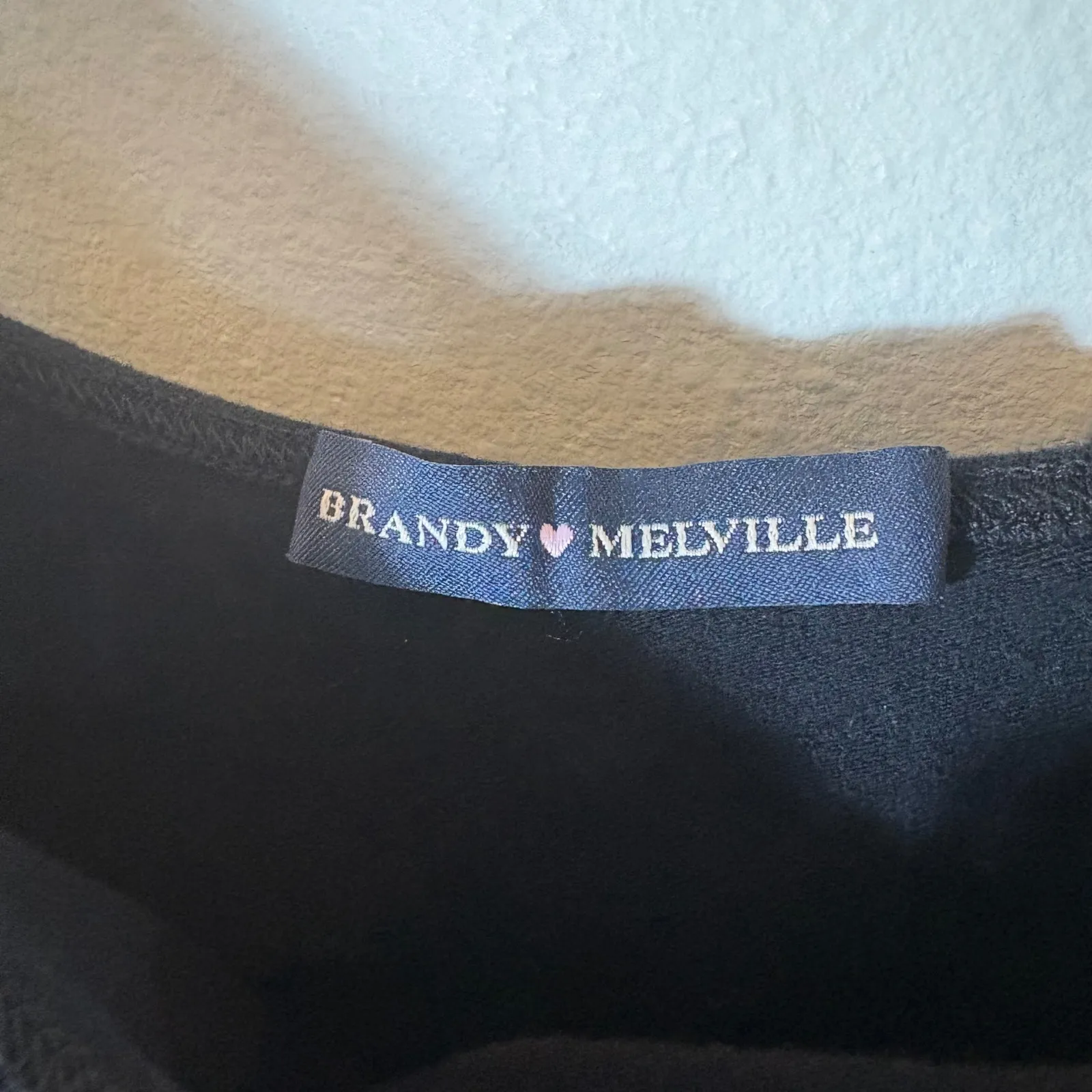 Brandy Melville Black Spaghetti Strap Mini Dress One Size - Image 2