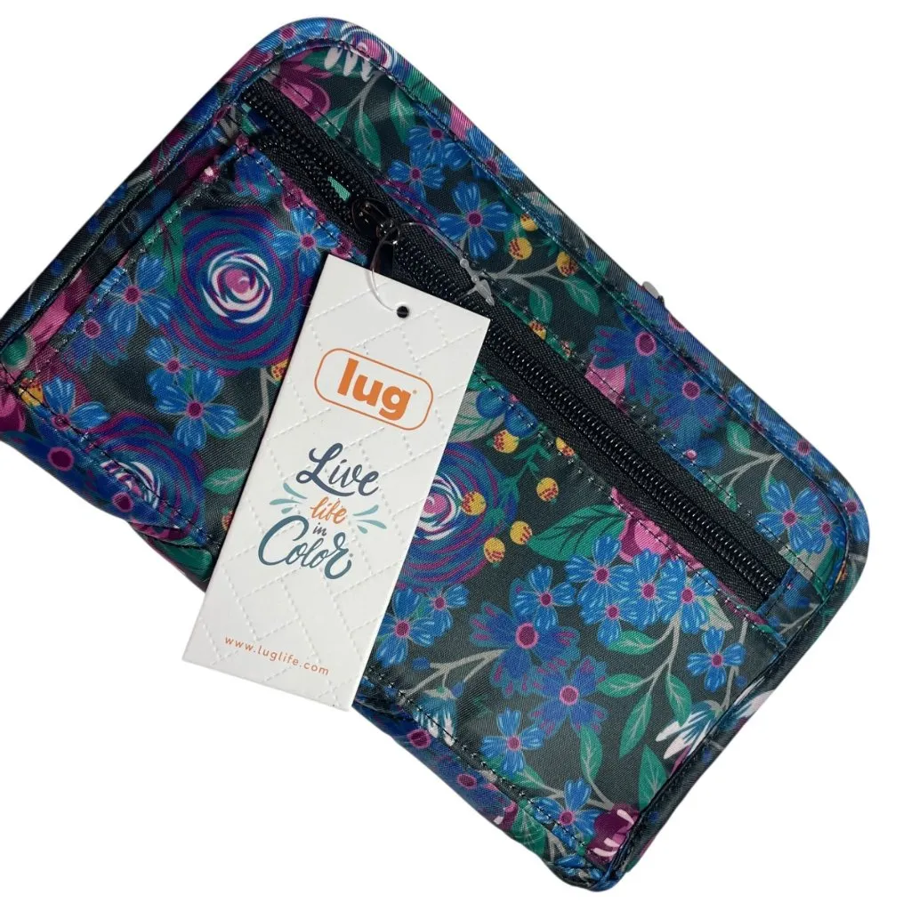Lug Zeppelin RFID Quilted Wallet Wristlet Wildflower Multi Blue - Image 3
