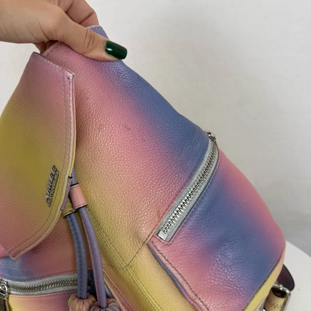 Aimee Kestenberg Venice Sunset Ombre Leather Backpack w/ Matching Wallet - Image 12