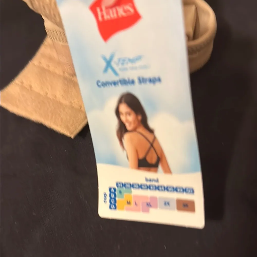 Hanes perfect coverage bra Tan Bra size large - Image 4