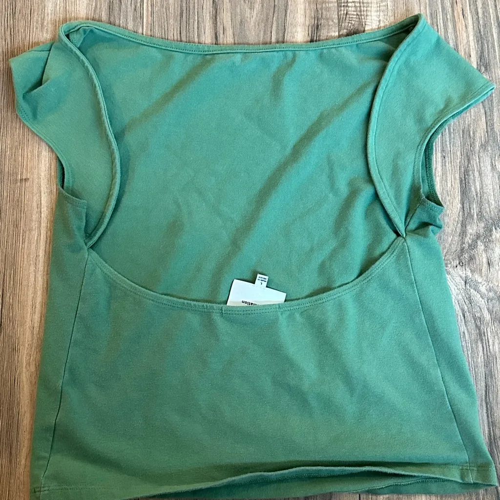 Reformation Short Sleeve Open Back Top - Image 2