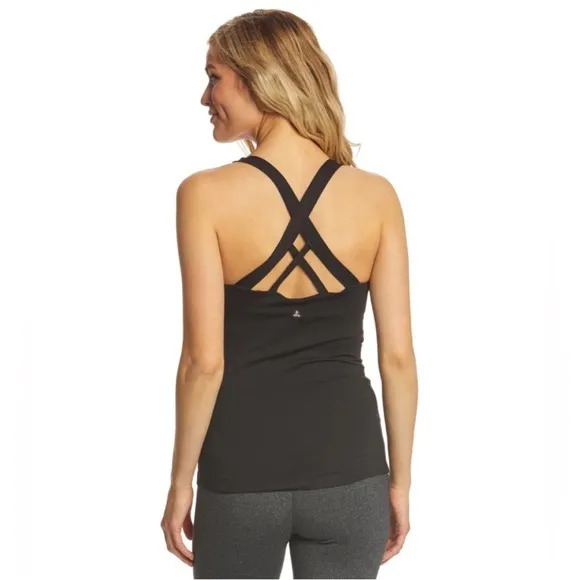 Prana Verana Yoga Support Tank Top Women’s Size XS in Black - EUC! - Image 2