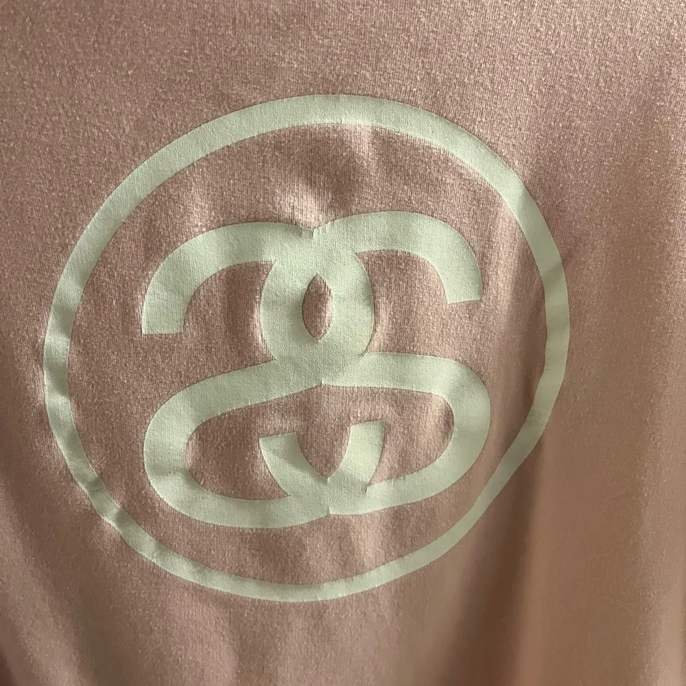 Stussy Light Pink Crewneck Sweatshirt s - Image 2
