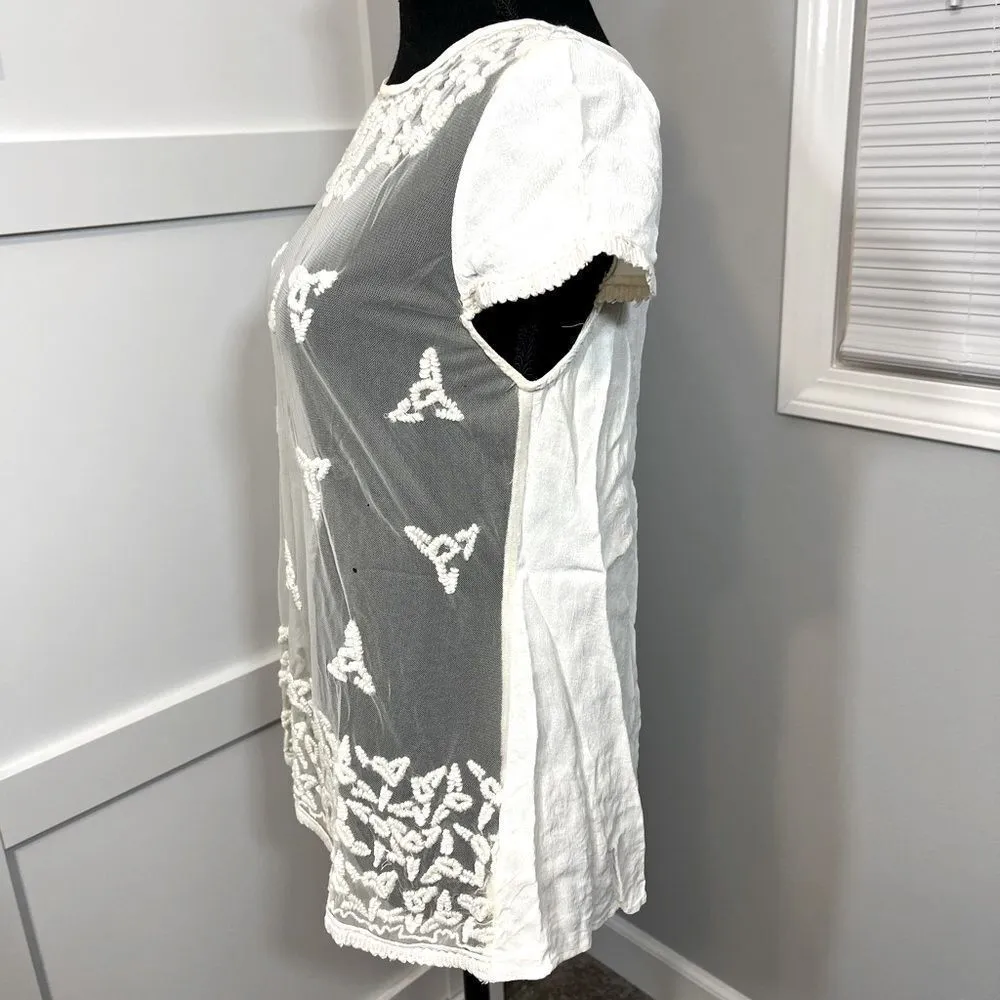 Maeve Mesh Short Sleeve Shirt - Image 2