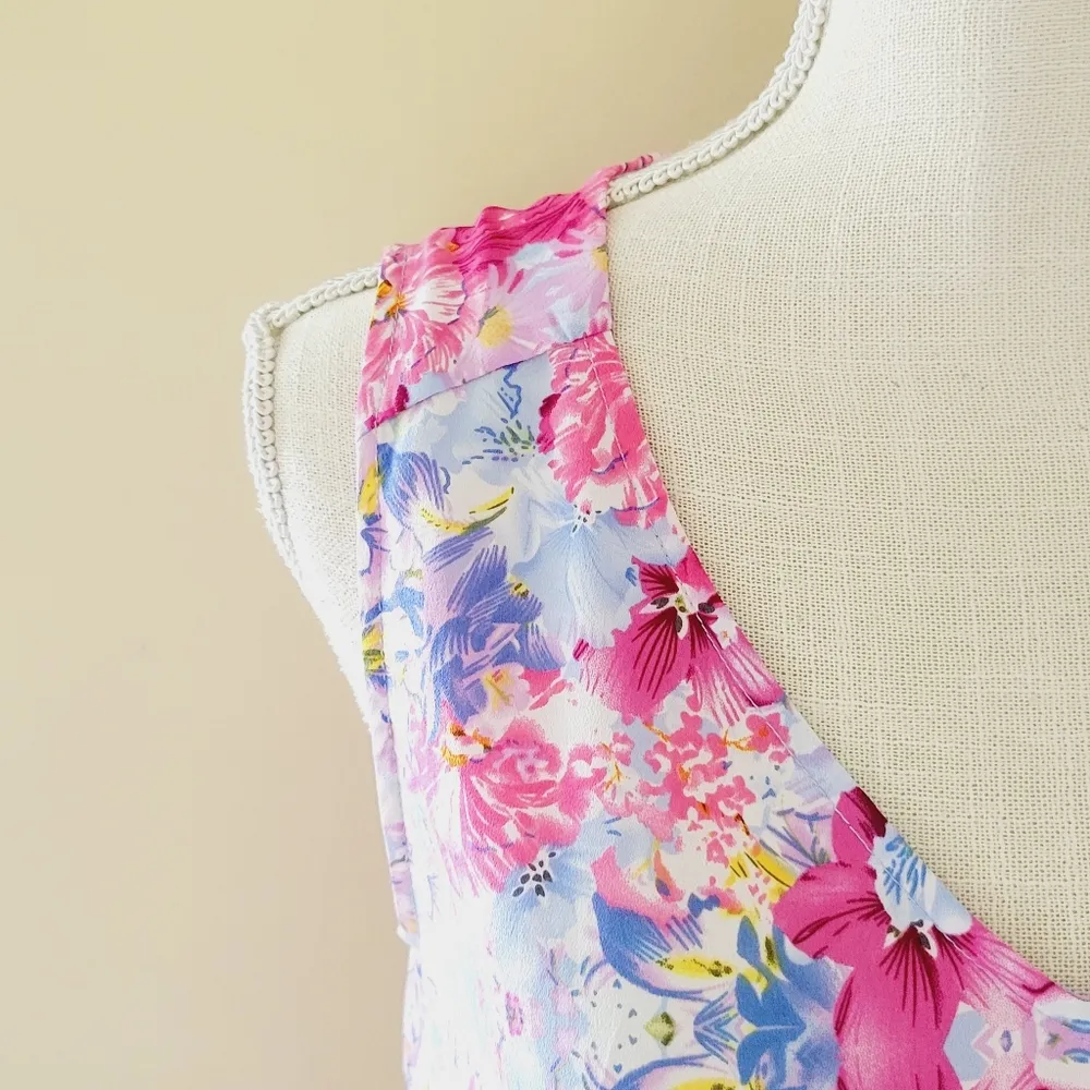 Paraphrase colorful floral blouse size small - Image 2