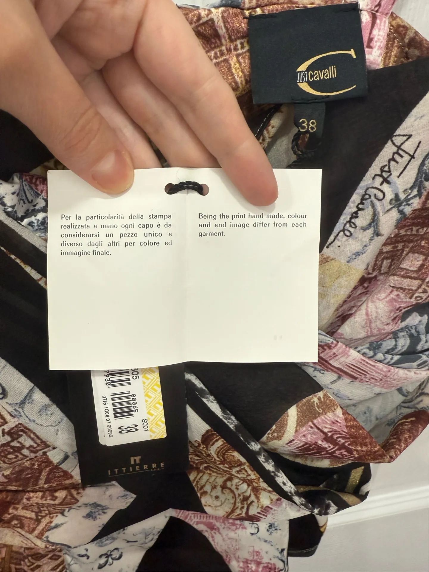 NWT Just Cavalli Silk blend top  - Image 6