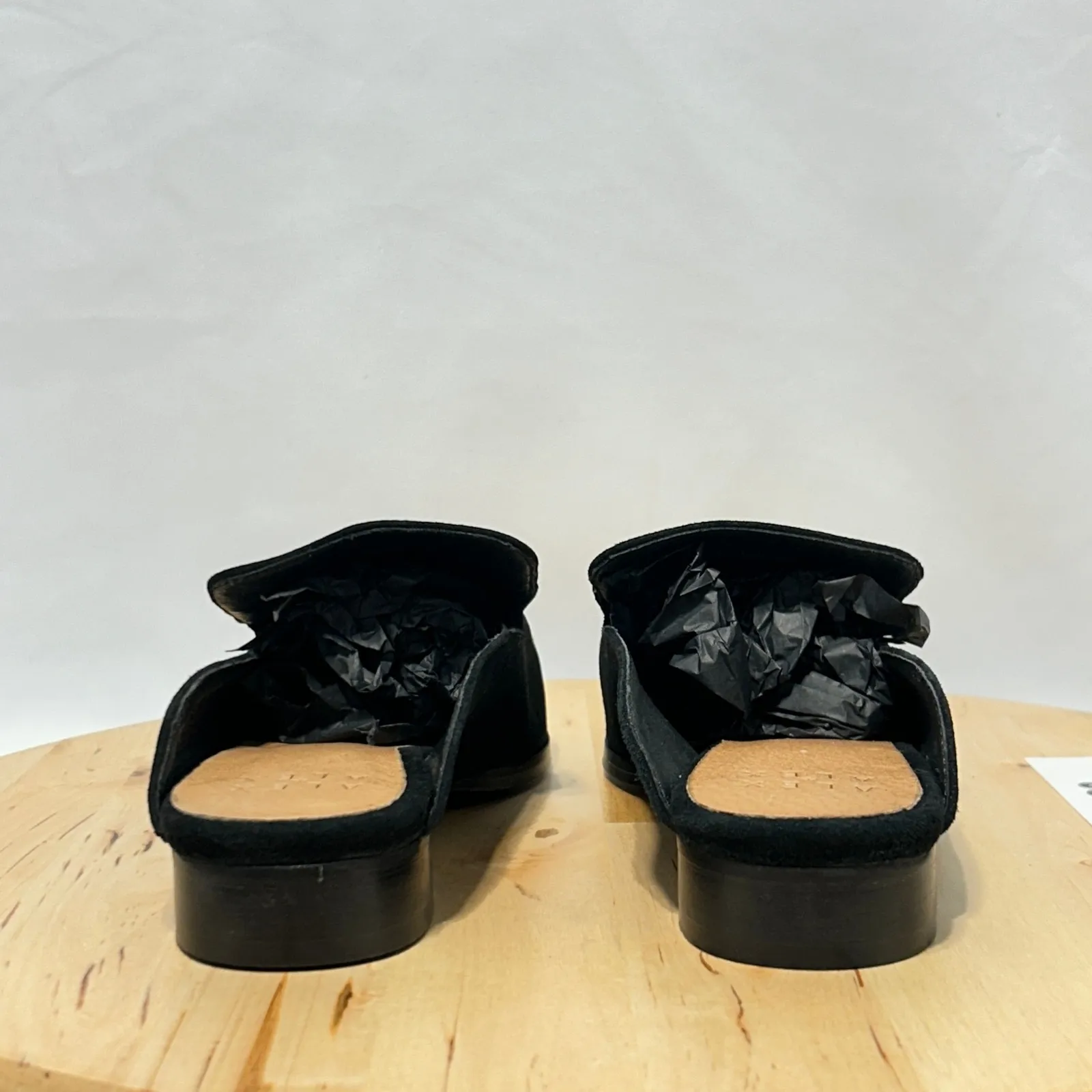 Alex + Alex Womens Black Embroidered Floral Pointed Toe Slip On Mule - Image 5