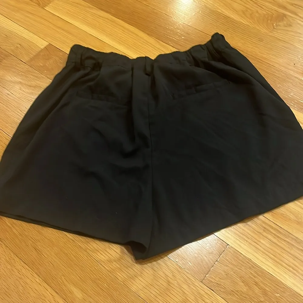 a.new day women’s black 100% polyester shorts size large . - Image 8