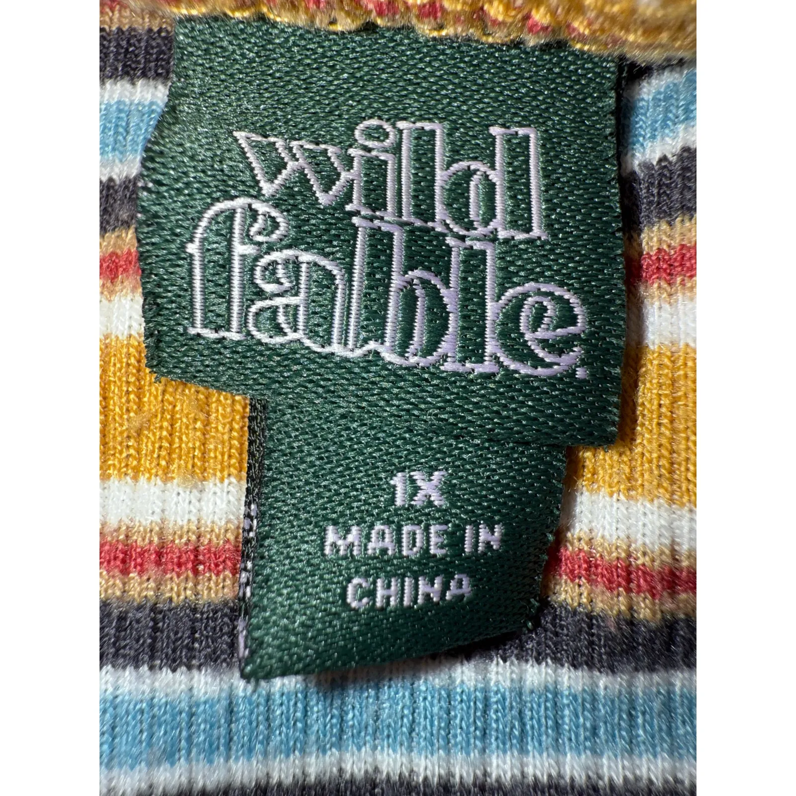 Wild fable target stripped ribbed knit strapless romper plus size 1X XL nwot - Image 3