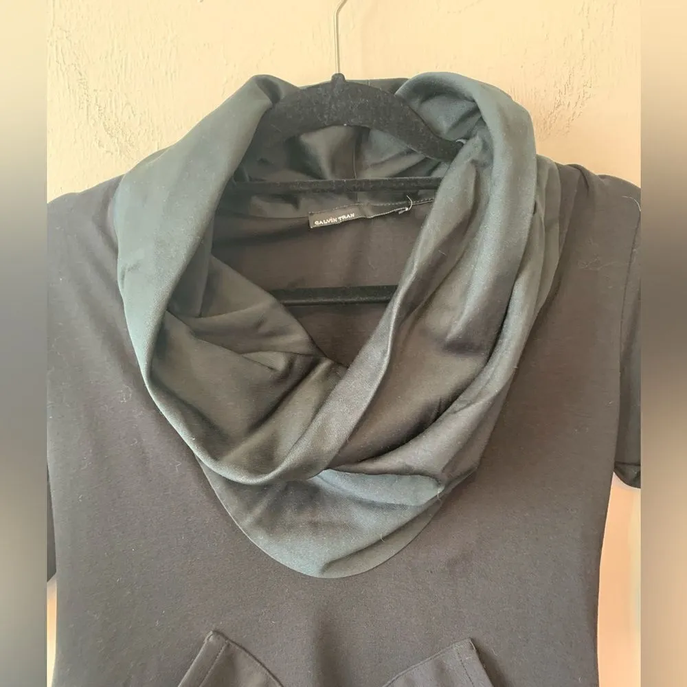 Project Runway Calvin Tran black turtleneck top size S‎ Black - Image 4