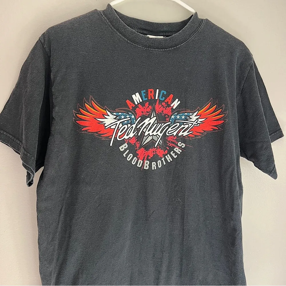 Ted Nugent Official Concert Cities on Back T - Image 2