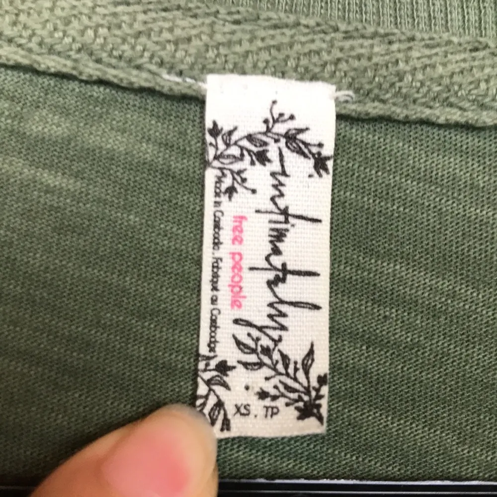 Free People Intimately Women’s Just Because Green Oversized Long Sleeve Jumpsuit - Image 9