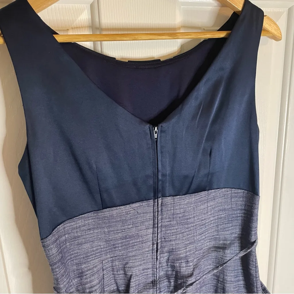 Teeze Me Elegant Navy Blue Sleeveless Dress with Pockets Size 9 preppy  vintage - Image 8
