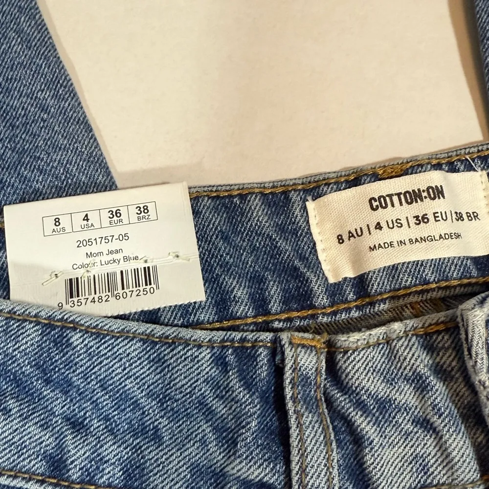 Cotton On Blue Straight-Leg Jeans Timeless Denim - Image 7