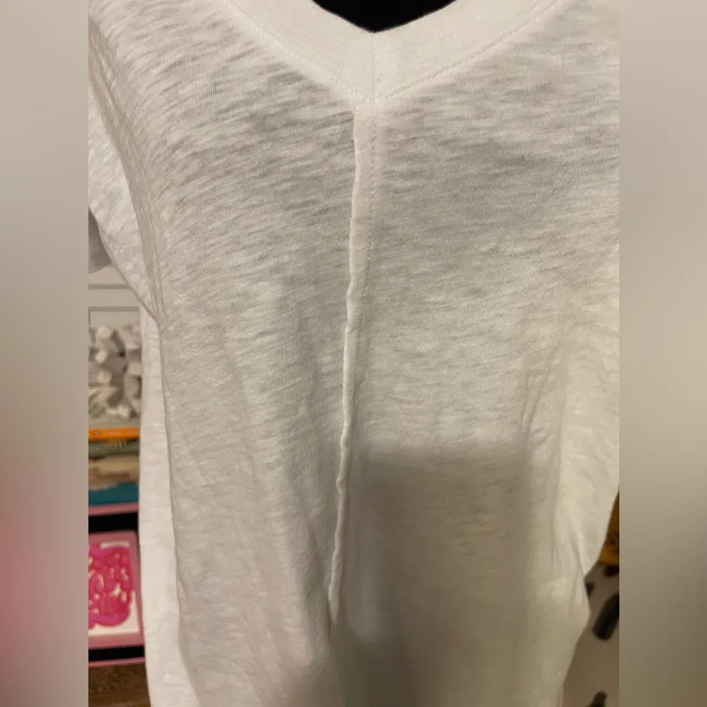 🆕NWT  Z Supply Asher V Neck Tee White Size Large 100% Cotton Relaxed Fit - Image 7