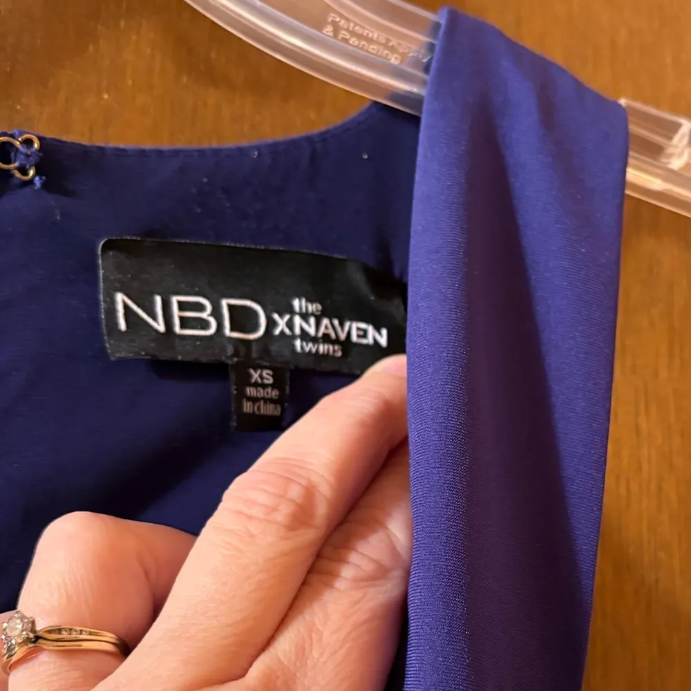 x the Naven twins Dreaming Mini Dress in Cobalt Blue - Image 4