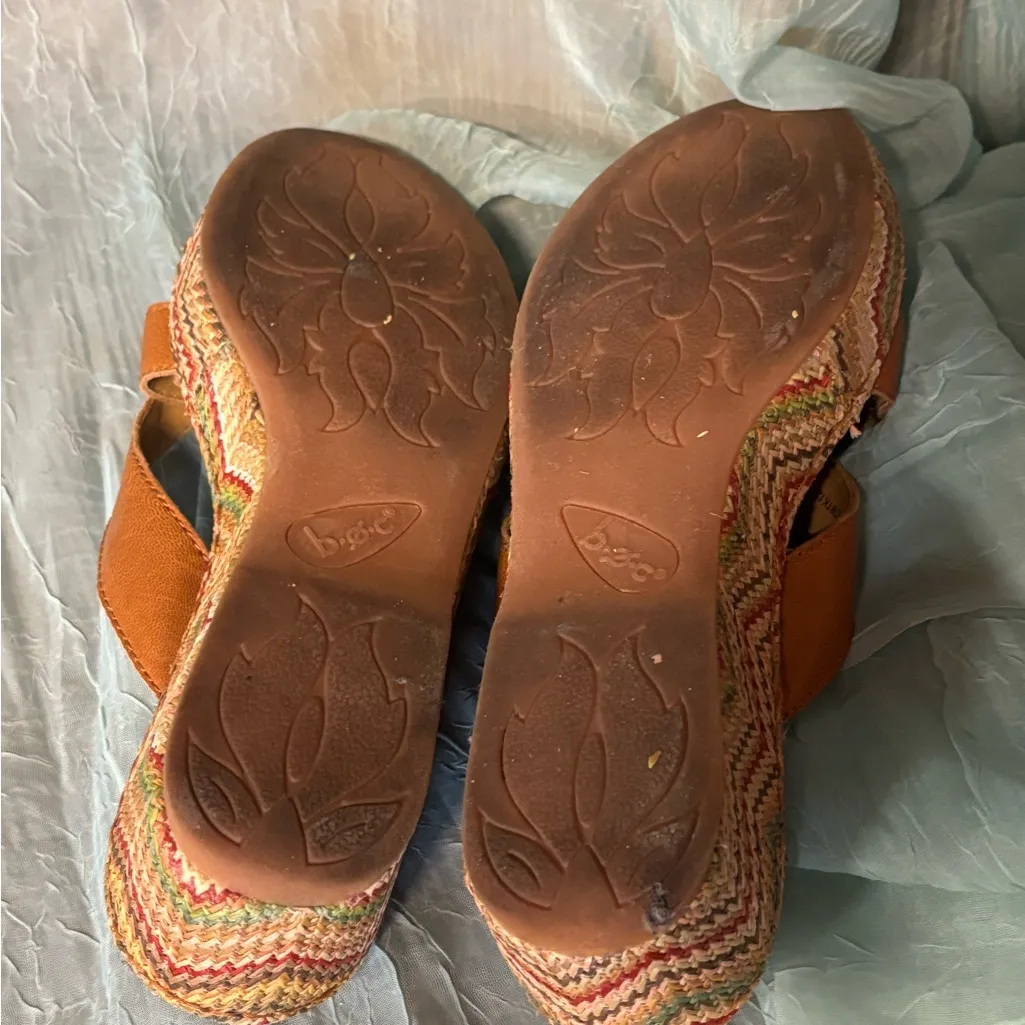 b.o.c. Women's Brown Strappy Sandals Tan Size 8 - Image 4