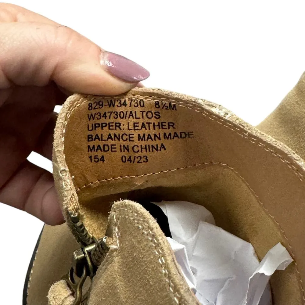 White Mountain Altos Block Heel Suede Bootie - Image 5