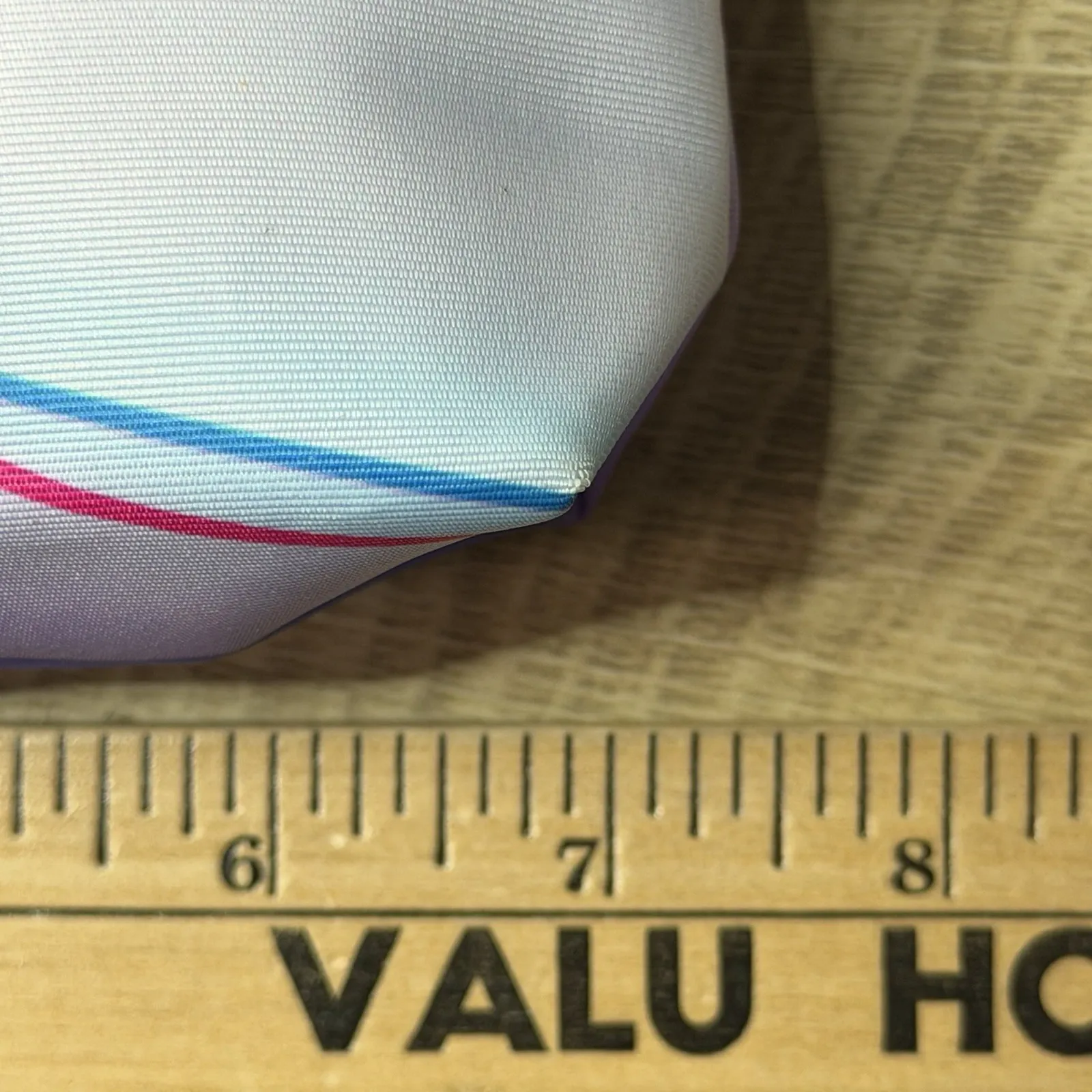 Clinique Bubble Cosmetic Bag Pouch Blue Purple Pink Geometric Makeup Travel - Image 8