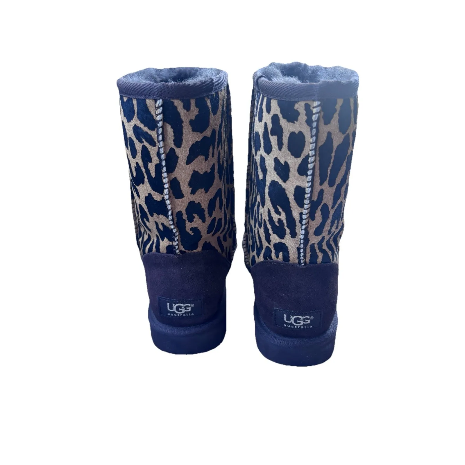 UGG Womens Sz 7 Cheetah Animal Print Pony Hair Boots 1002790 Classic Short II - Image 3