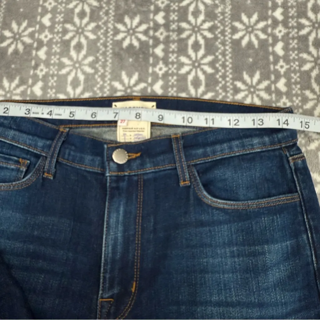 NWOT L'agence El Matador Slim High Rise Raw Hem In Knox Blue‎ Wash Size 27 - Image 11