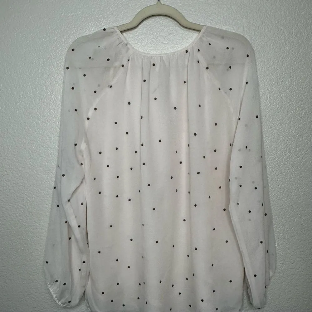 Gentle Fawn Cream Sheer Long Sleeves Blouse Top - Image 6