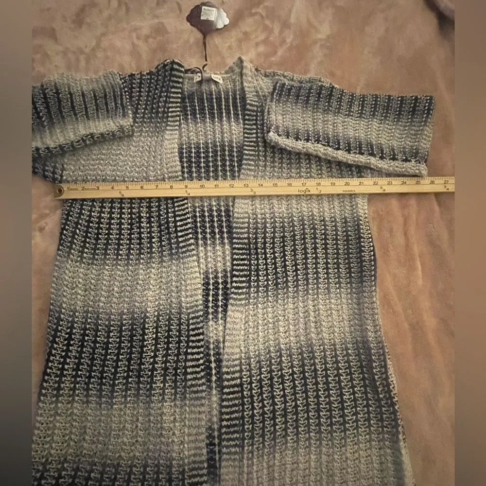 NWT Knox Rose Long Sleeve Striped Cardigan Blue Size M - Image 10