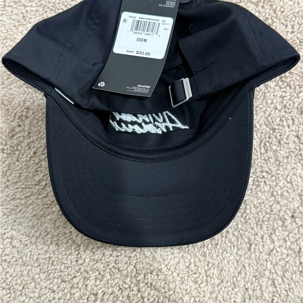 Nwt Womens Under Armour Classic Black Hat - Image 3