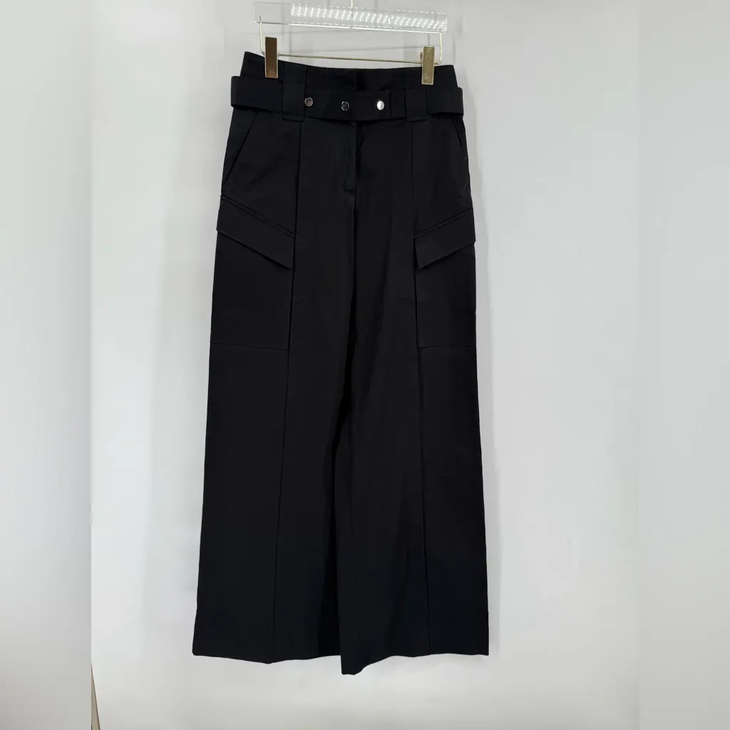 IRO‎ Melania Twill Mid Rise Straight Leg Belted Pants size 10 - Image 5