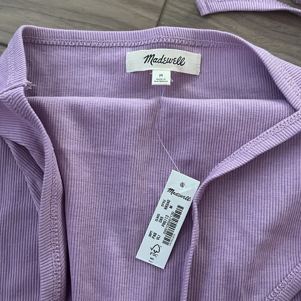 NWT madewell Supima® Rib Halter Tank Top size medium - Image 7