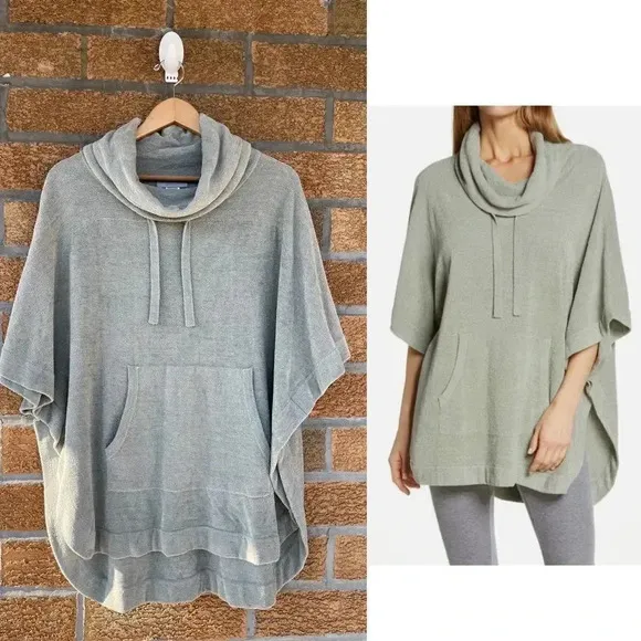 BAREFOOT DREAMS Weekend Poncho In Wave xxs - Image 2