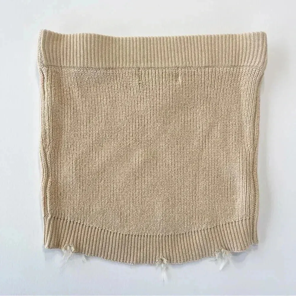 SER.O.YA Retrofête Alora Ribbed Knit Mini Skirt Cappuccino XS NWT - Image 11