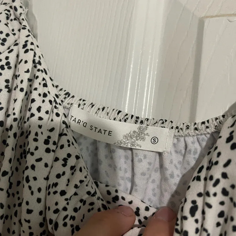 ALTAR'D STATE black polka dot ivory babydoll dress NWT - Image 5