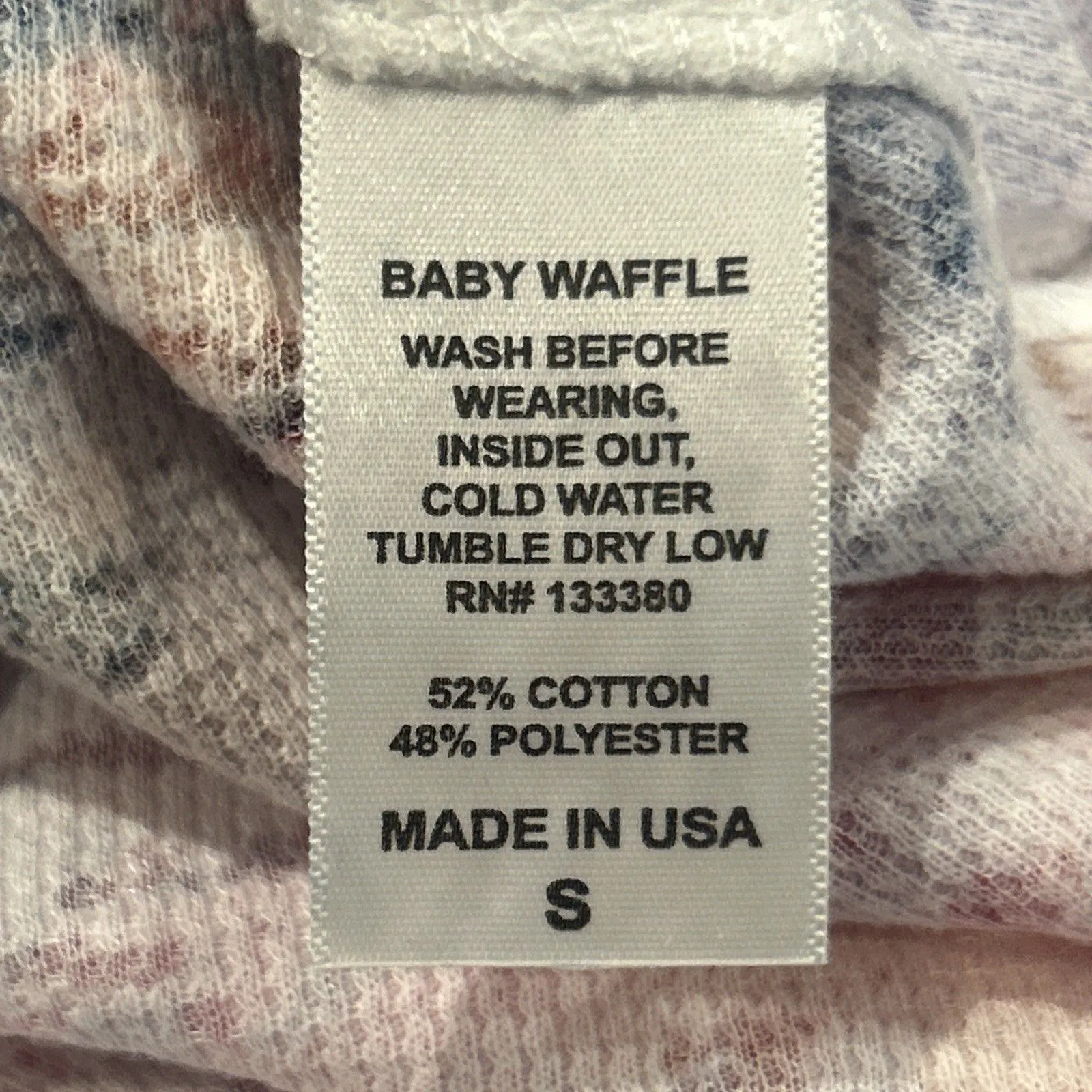 Sundance Whimsy Rose Shirt Womens Small Baby Waffle Knit Tunic Top Floral USA Pink - Image 3