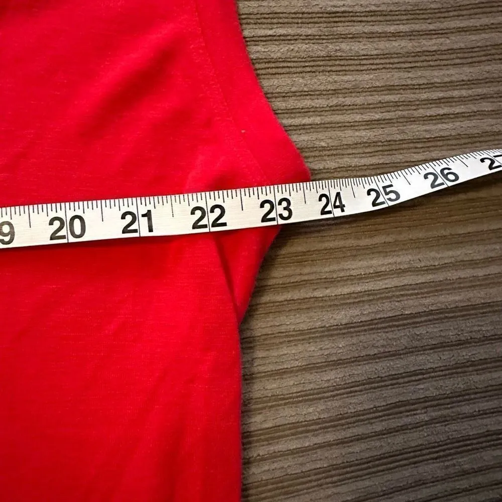 Athleta Red oversized tank t-shirt size xs - Image 4