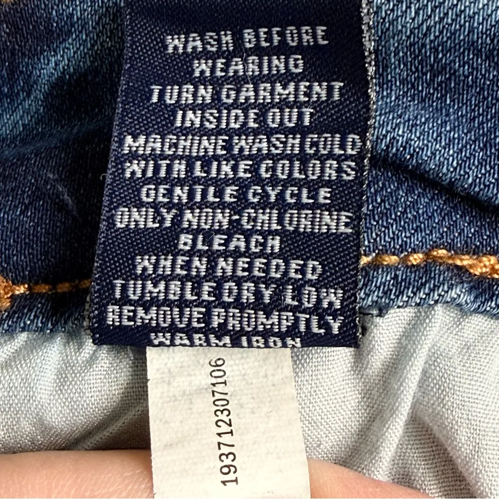 Vanilla Star Women's Dark Blue High Rise Skinny Kick Distressed Jeans Size 14 - Image 9