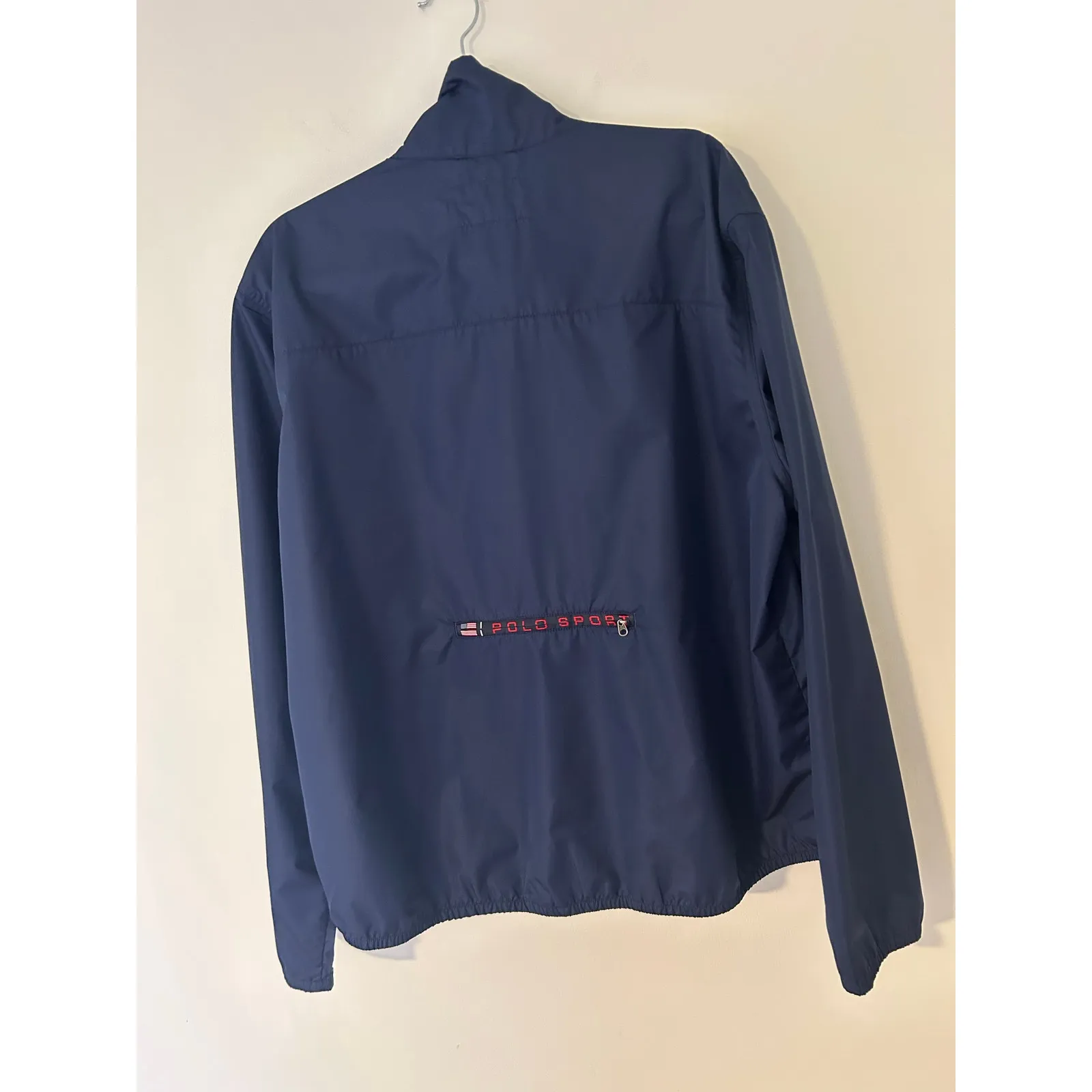 VTG Polo Sport Ralph Lauren Anorak Windbreaker Jacket 90s Y2K Princess Diana L Blue Size L - Image 6