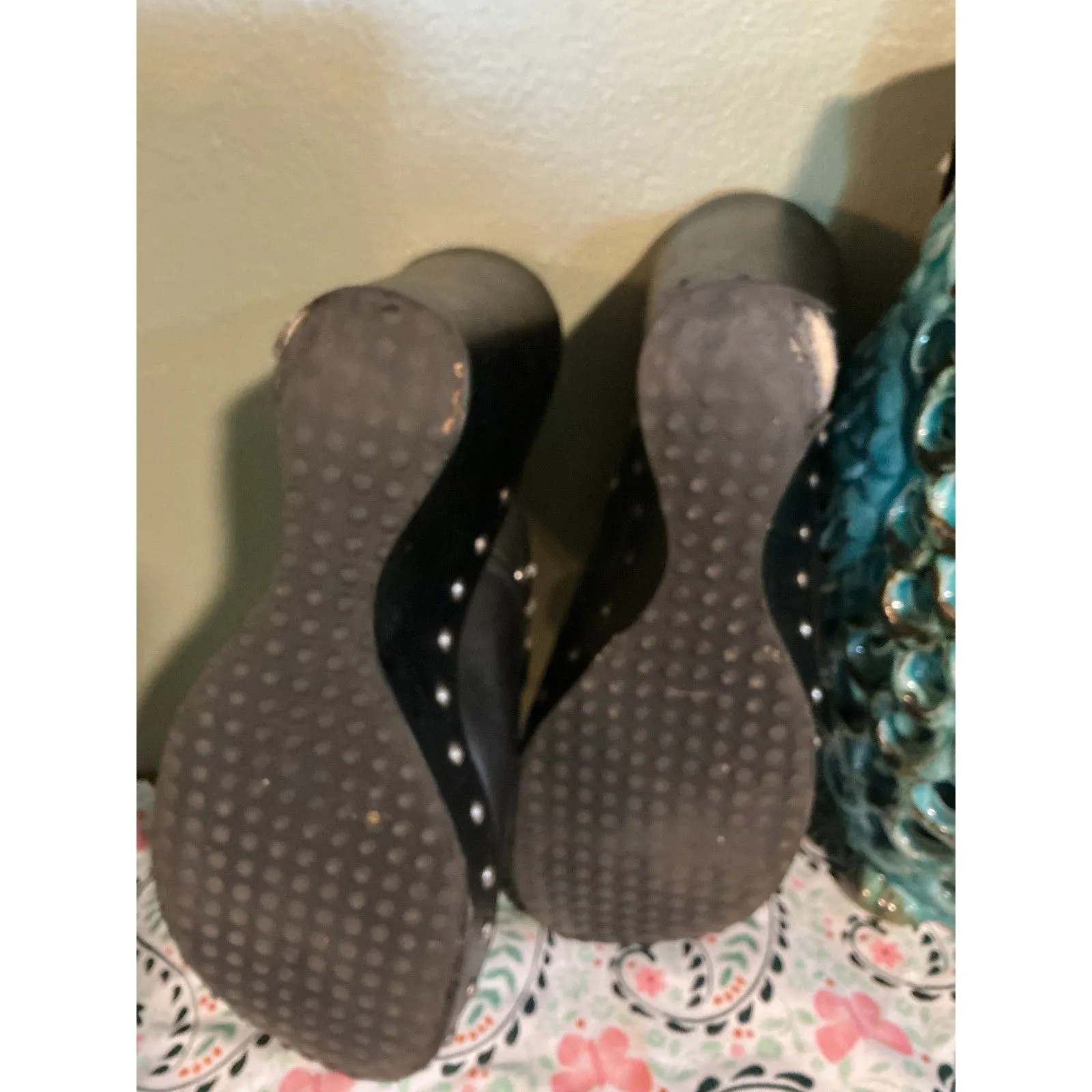 Harley Davidson Platform Clogs Sz 8 - Image 6