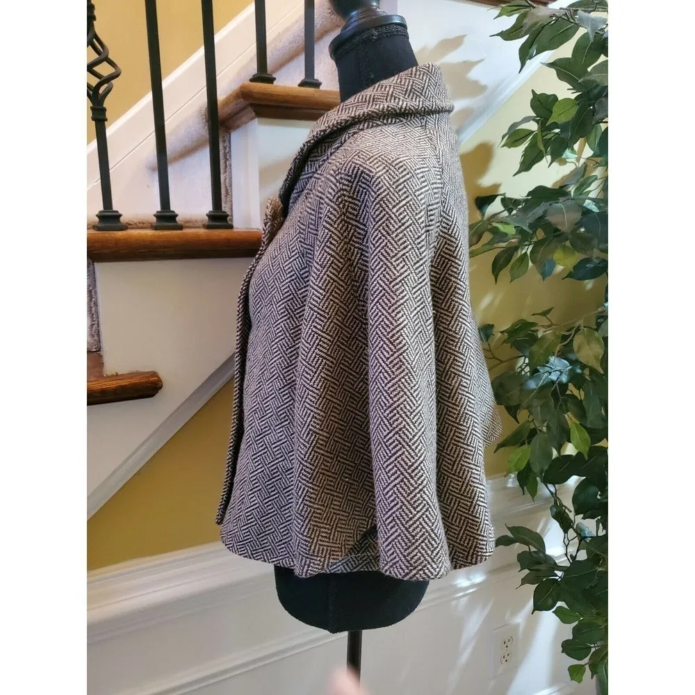 ANA A New Approach Cape Button Up Coat Sz M - Image 4