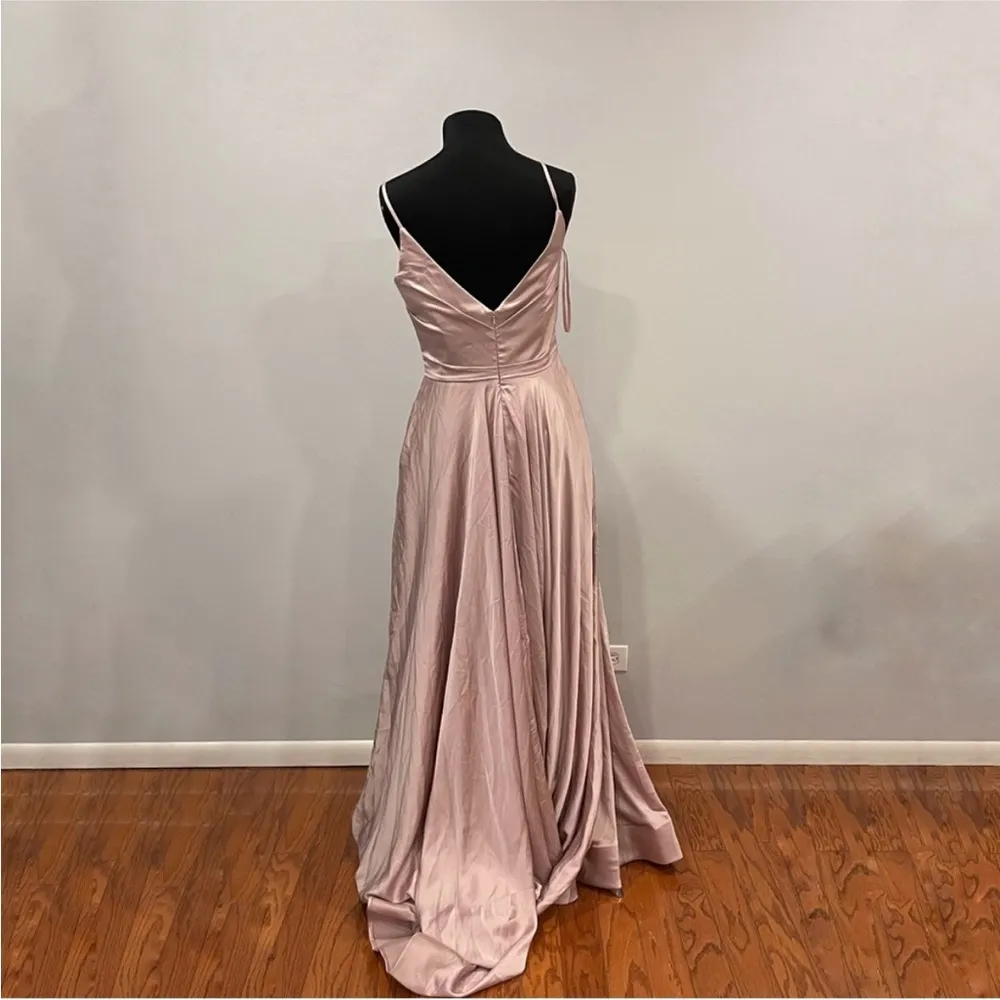 La Femme 28607 Pink Gown 10 - Image 3