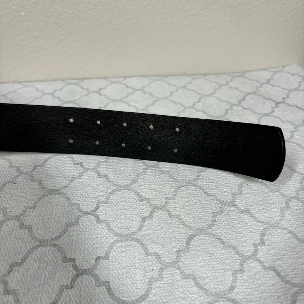 Gap Genuine Leather Black Studded Belt Size 32 - Image 6