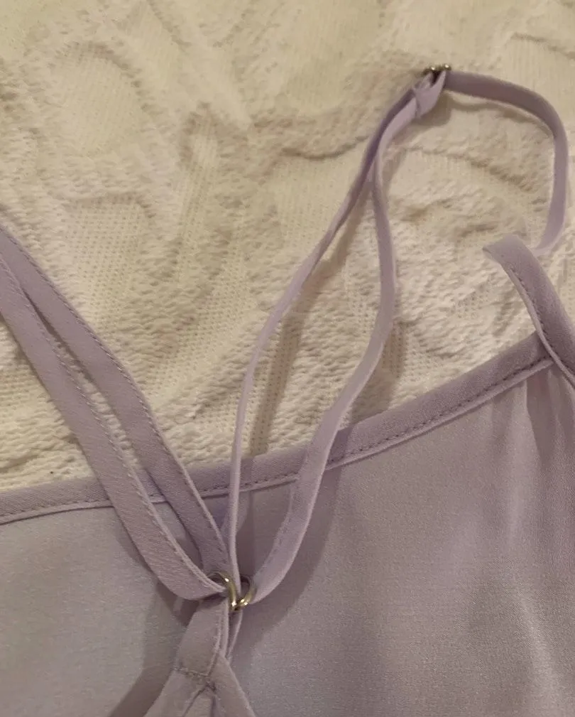 Gianni Bini Lavender Chiffon Maxi Dress - Image 4