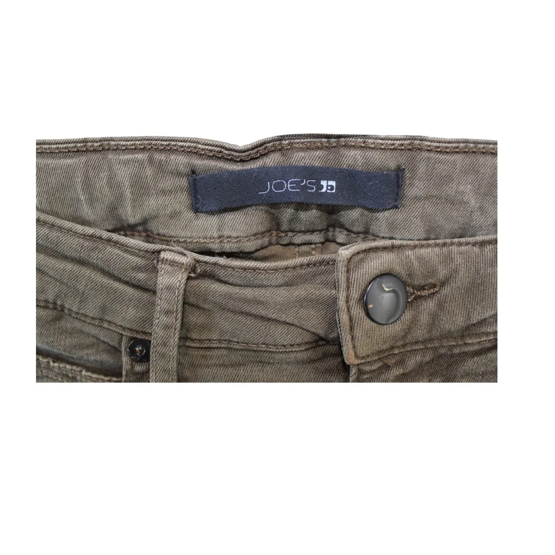 Joes Jeans Womens Size:27 Skinny Denim Green Jeans Mid Rise Solid‎ Stretch - Image 4