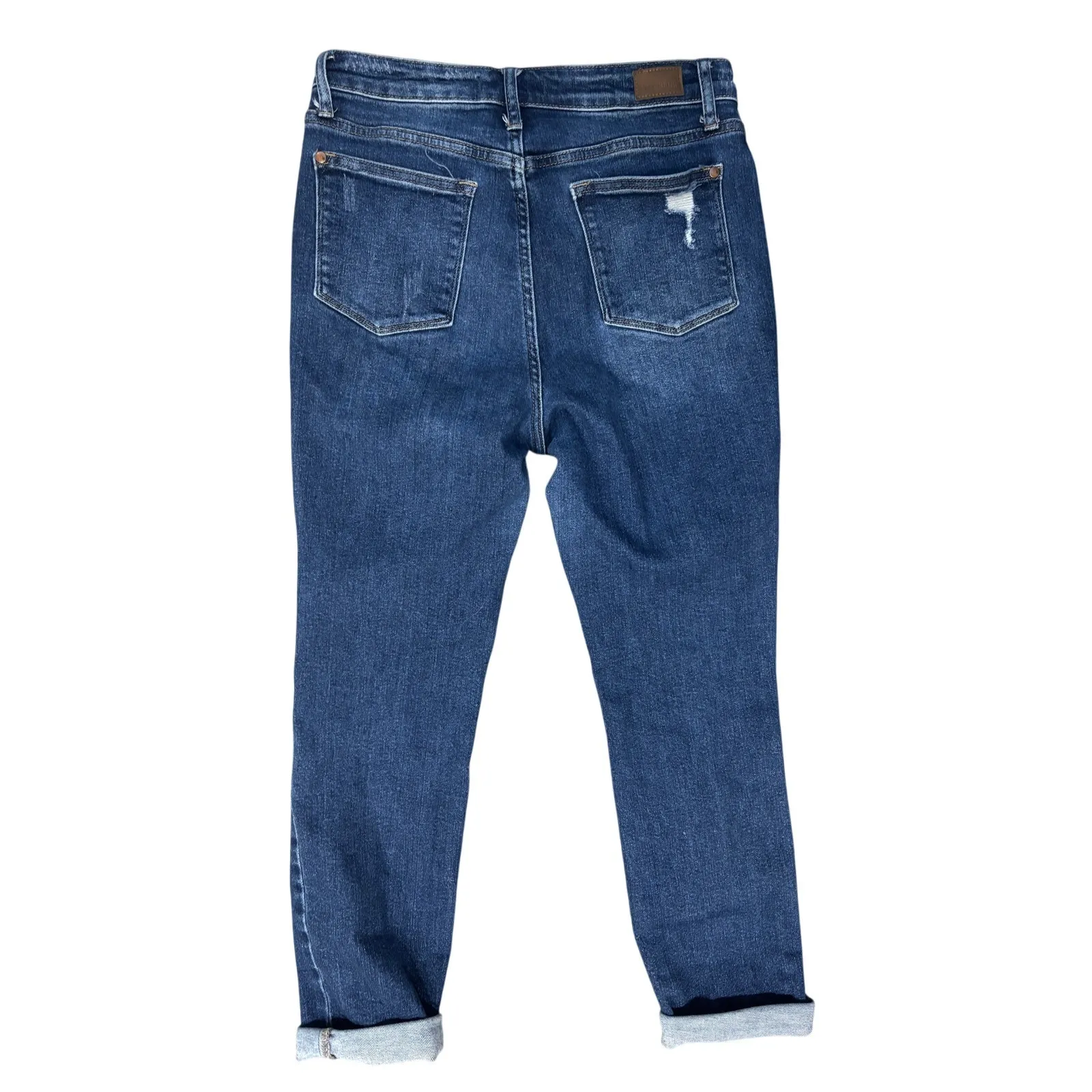 Judy Blue High Waist Destroyed Cuff Boyfriend Jeans 7/28 - Image 3