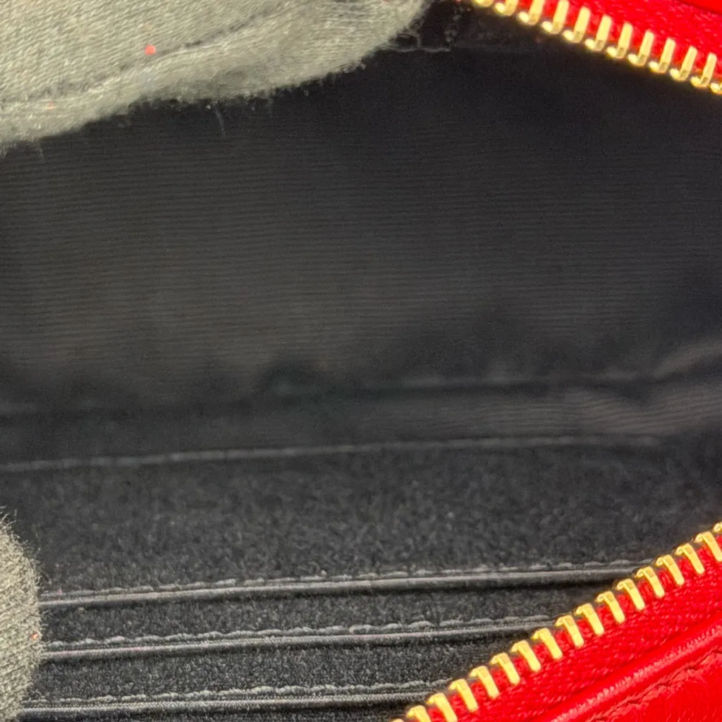 Saint Laurent Lou Mini Belt Bumbag Cherry Red Quilted Lambskin Crossbody - Image 7