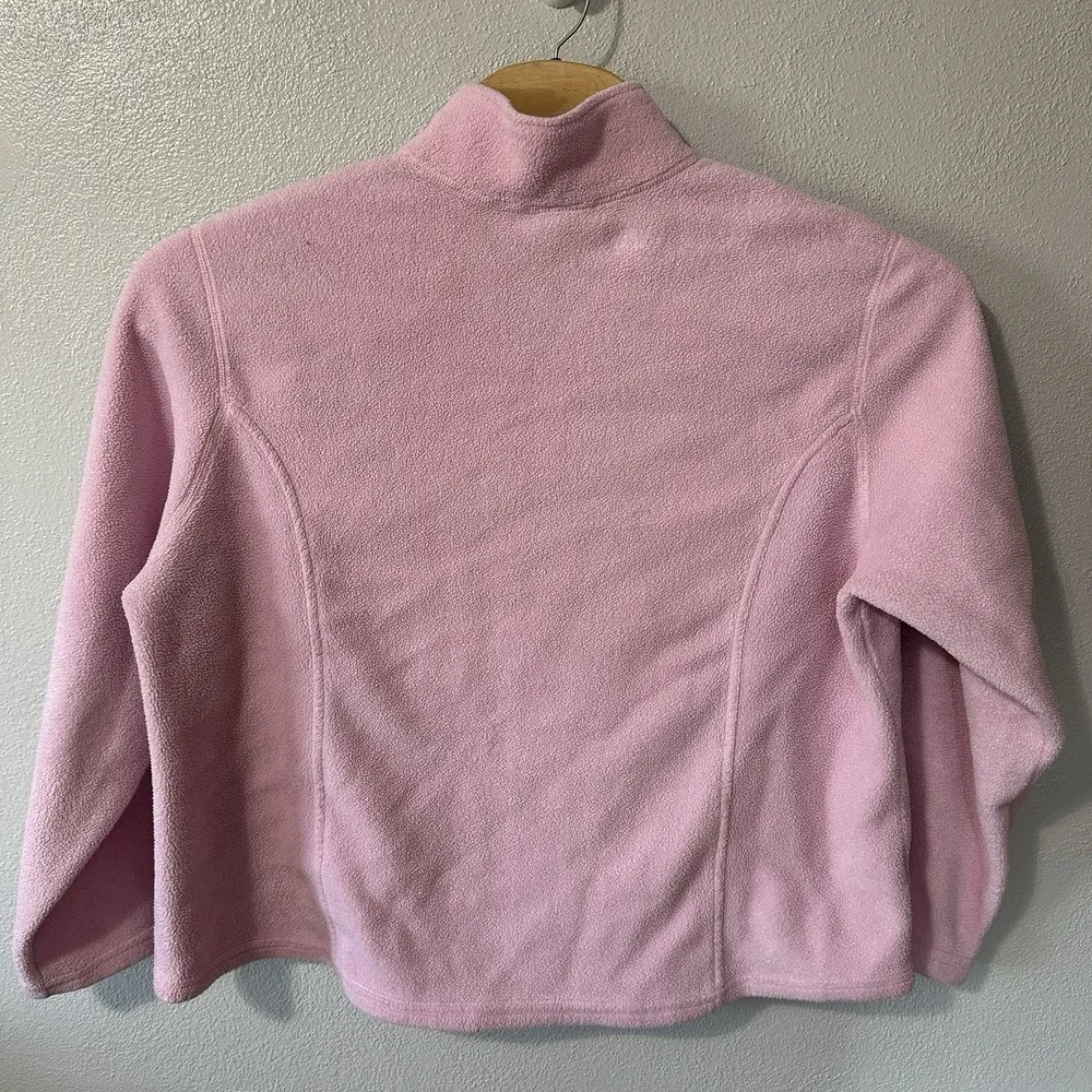 VTG LL Bean Sweatshirt Womens 3X Pink Fleece Full Zip Pockets Soft Cozy PolarTec Size undefined - Image 4