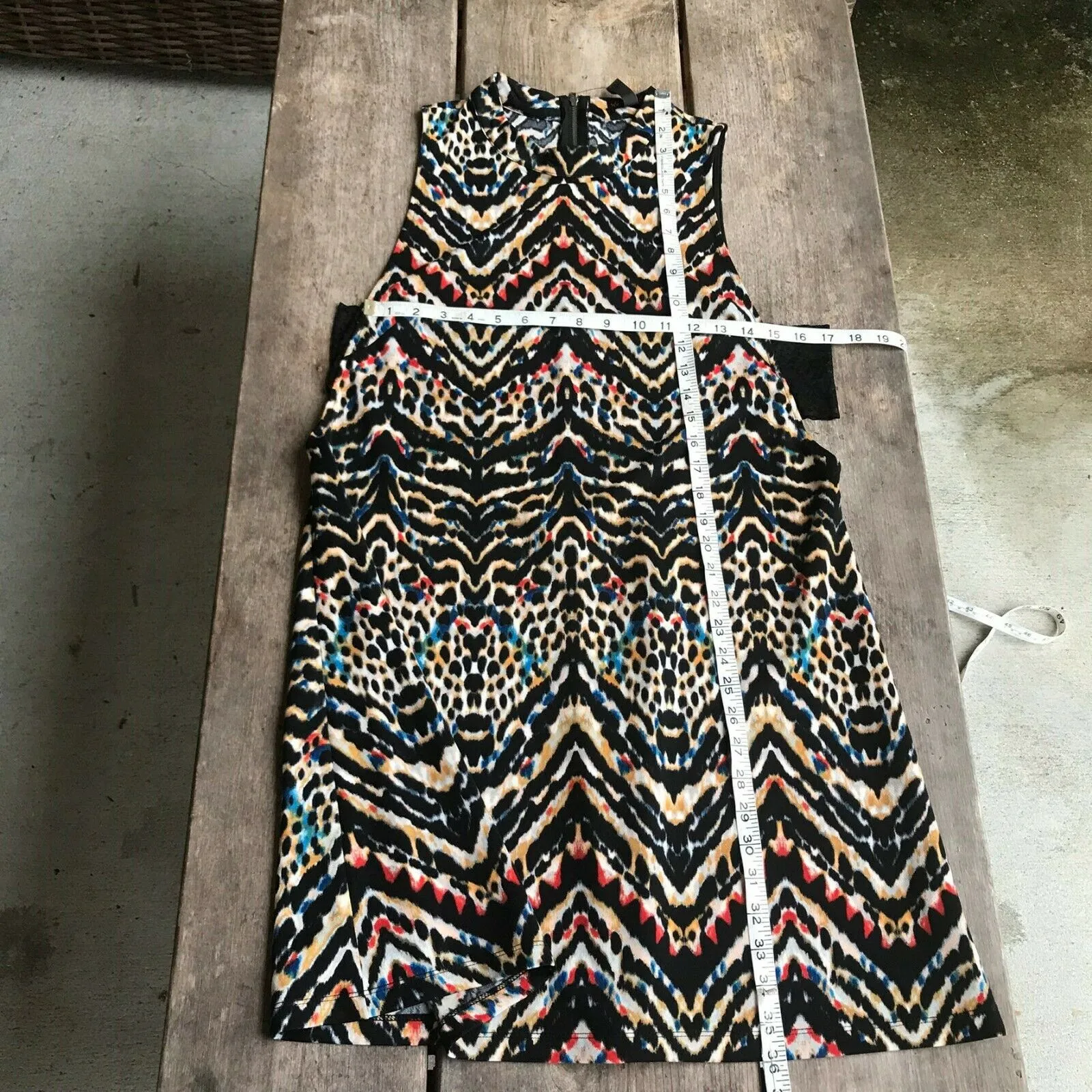 Material Girl Womens Dress Size XL Dallas Black Animal Print‎ Caviar Leopard NEW - Image 6
