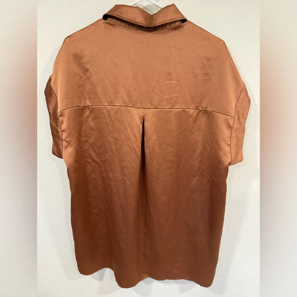 Show Me Your Mumu Best Day Button Up + Glam Time Shorts Pajama Set Copper Medium - Image 7